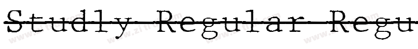 Studly Regular Regul字体转换